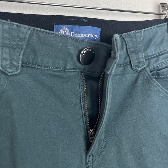 Democracy Women's Size 6 "Ab"solution® Colored Ankle Skimmer Pants Teal Blue - Picture 4 of 9